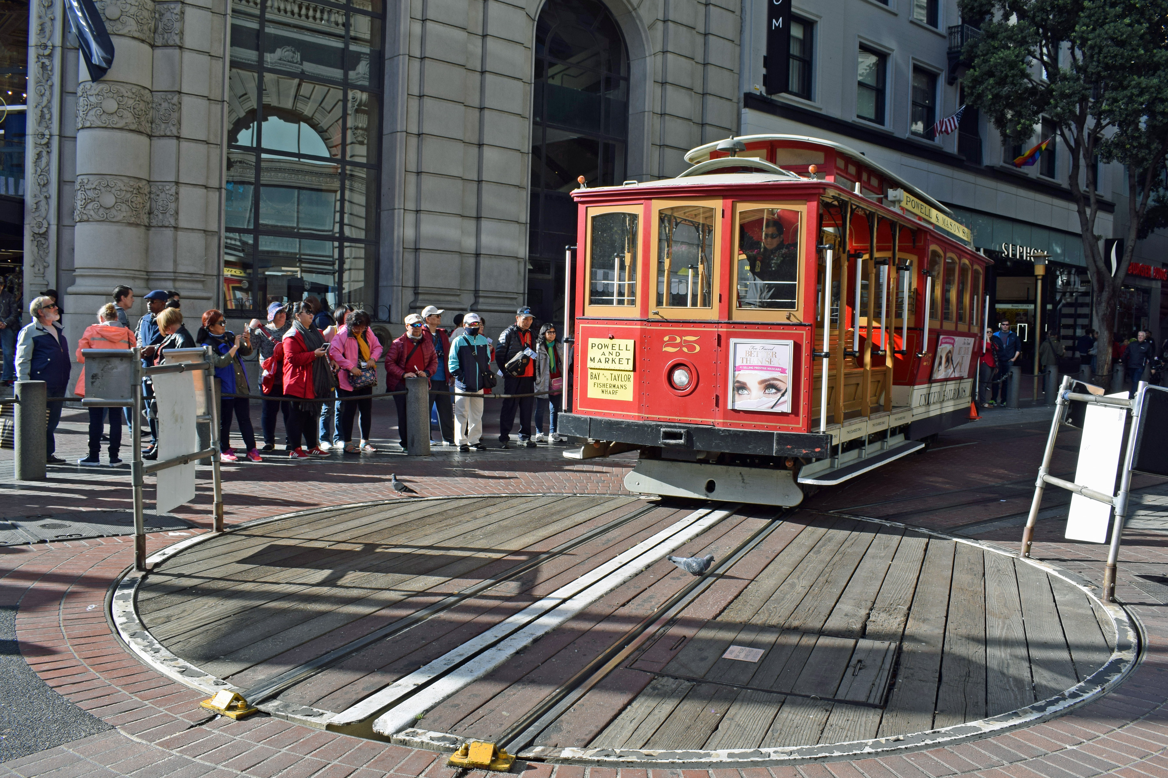 Powell and Market Street Cable Car San Francisco California USA