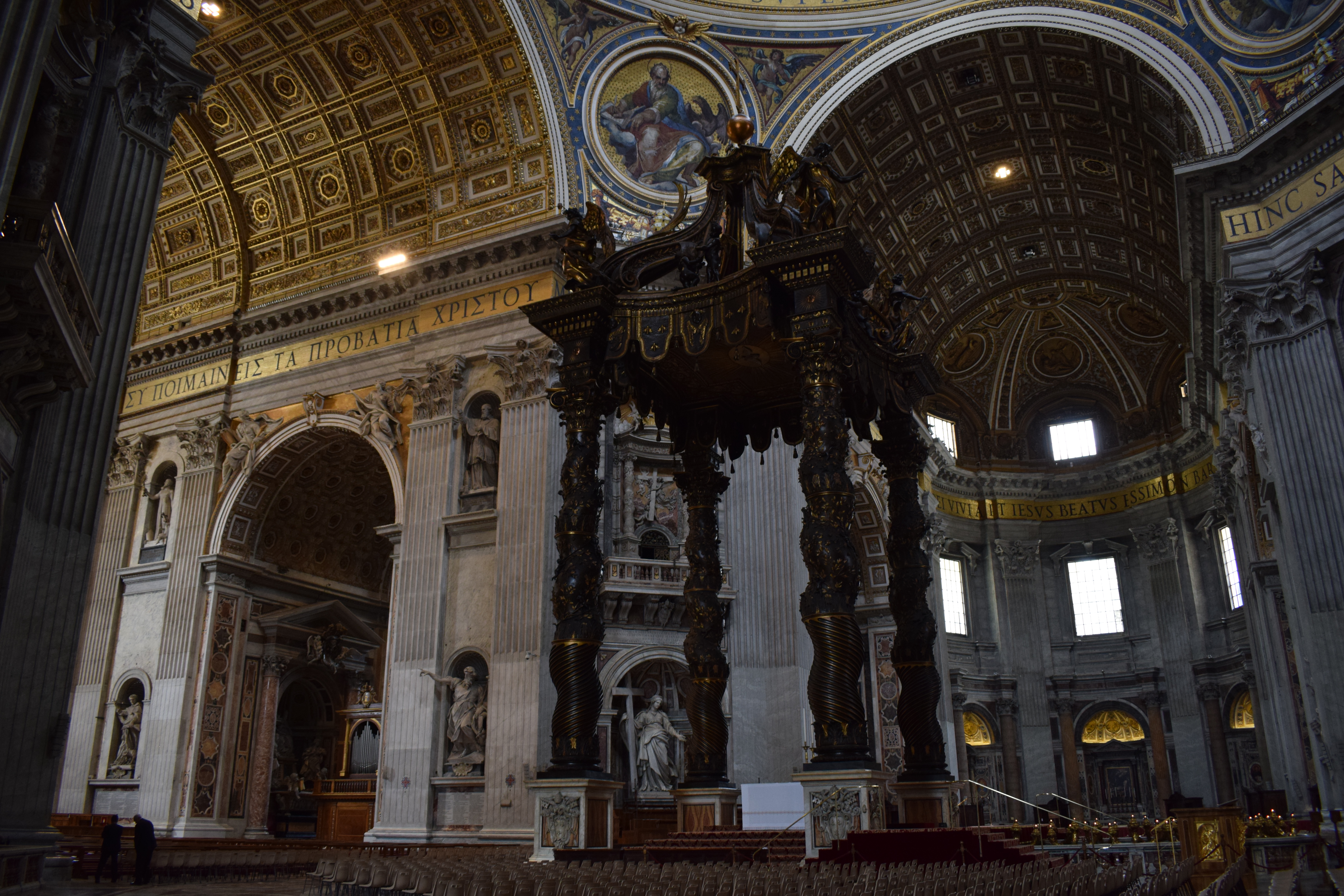 Main Altar inside St. Peter's Basilica Rome Italy