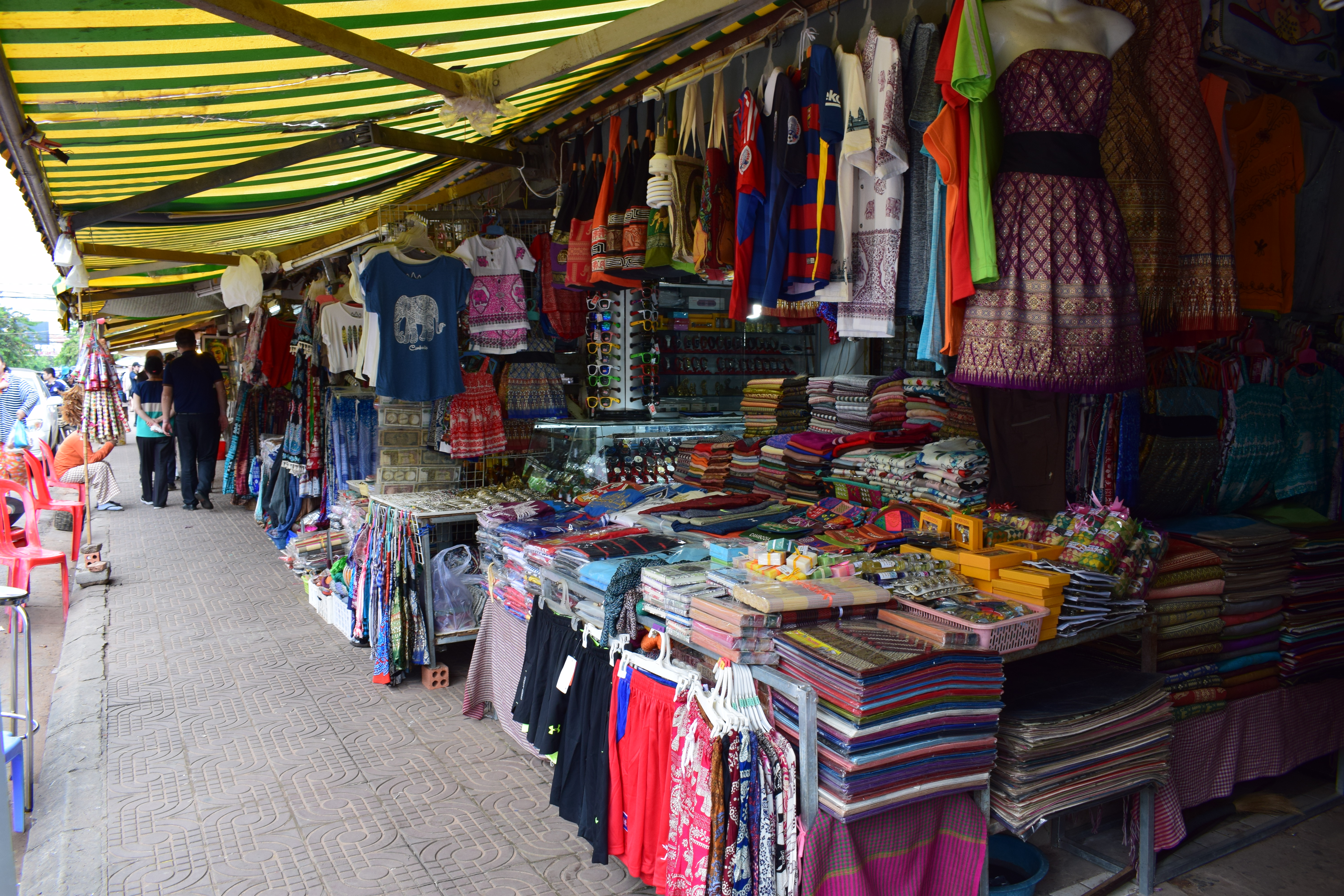 Psar Chaa Old Market Downtown Siem Reap Cambodia
