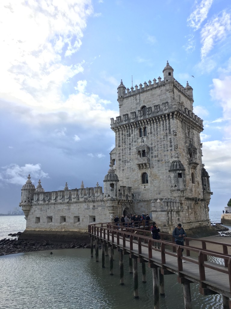 Belem Tower on Tagus River in Belem Portugal