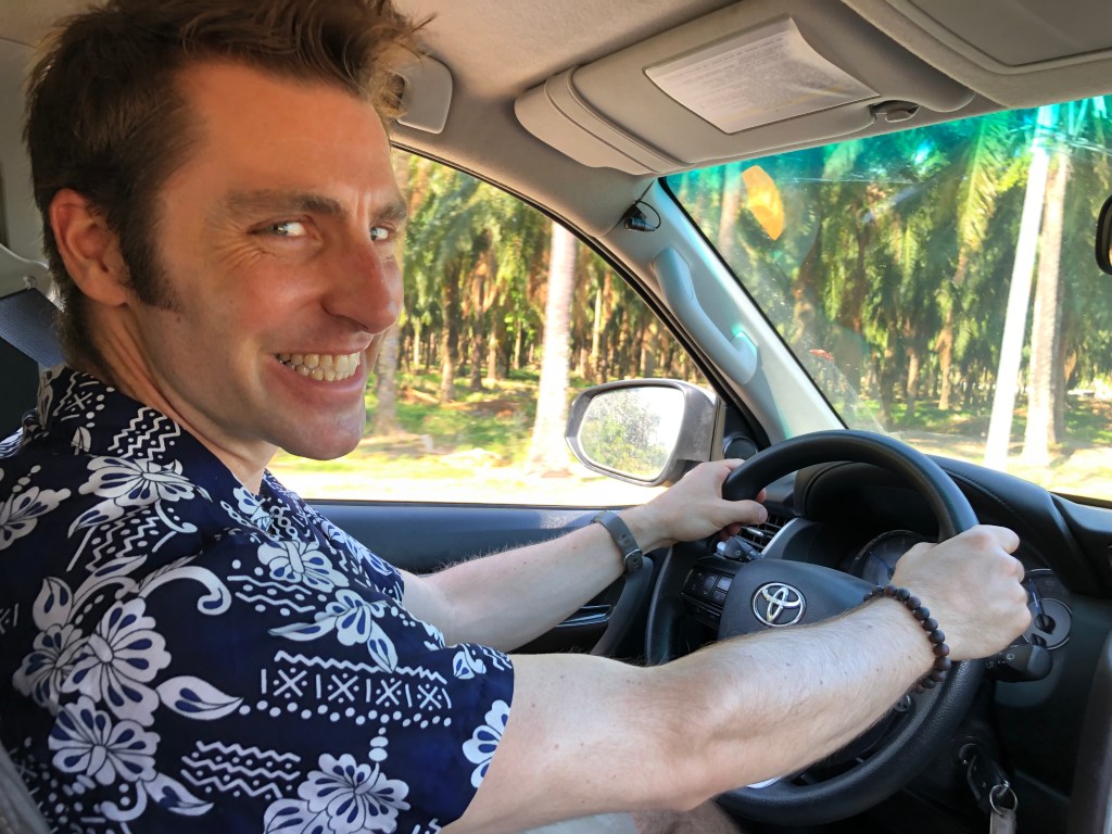 Man driving Toyota Fortuna in Costa Rica